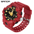 SANDA 770 Big Analog-Digital Quartz Sports Brand Watch For Men Cheap Watches In Bulk